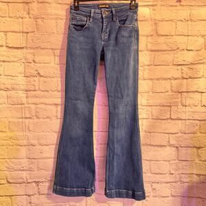 RANK 45 Blue Denim Flare Jeans Sz 25x32